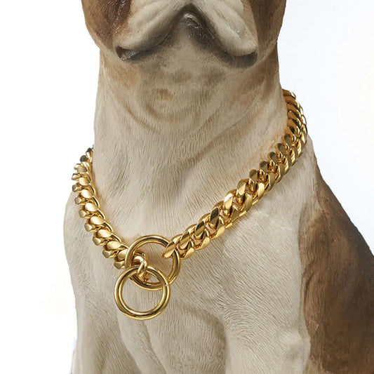 Cuban Link Chain Dog Collar